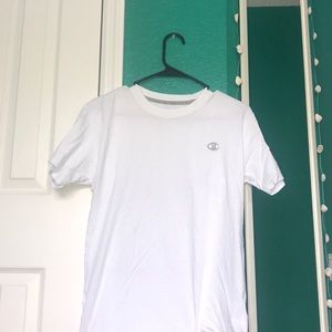 Champion white logo tee!!